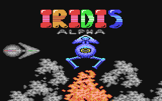 IridisAlpha title screen for Commodore 64