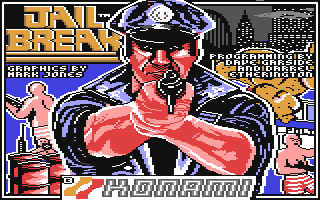 Jail Break title screen for Commodore 64