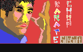 Karate Chop title screen for Commodore 64