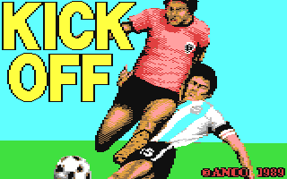 Kick Off title screen for Commodore 64