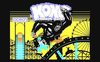 Kong Strikes Back back cover for Commodore 64