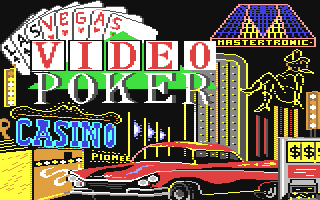 Las Vegas Video Poker title screen for Commodore 64