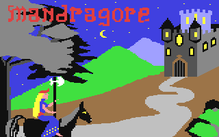 Mandragore title screen for Commodore 64