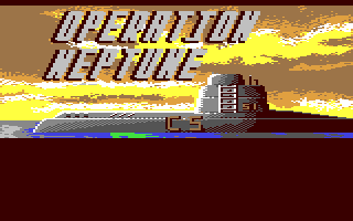 Operation Neptune title screen for Commodore 64