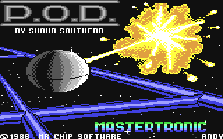 POD Proof of Destruction title screen for Commodore 64