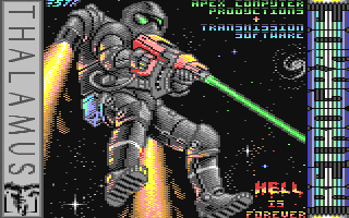 Retrograde title screen for Commodore 64