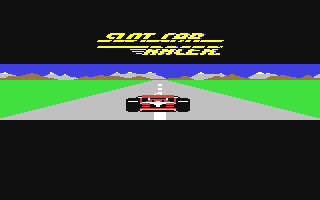Scalextric title screen for Commodore 64