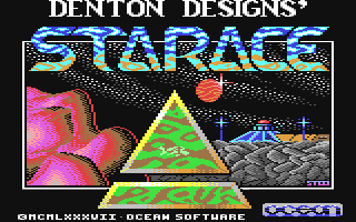 StaRace title screen for Commodore 64