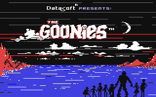 The Goonies [Atari & Commodore] title screen for Commodore 64