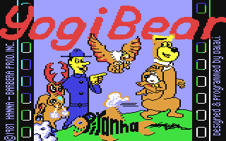 Yogi Bear title screen for Commodore 64