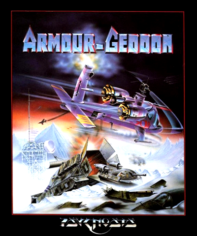 Armour-Geddon box art for Amiga