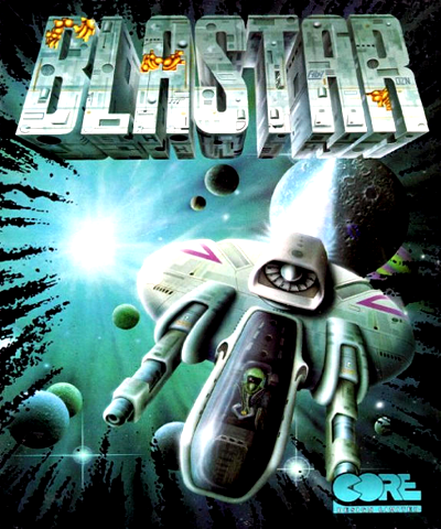 Blastar box art for Amiga