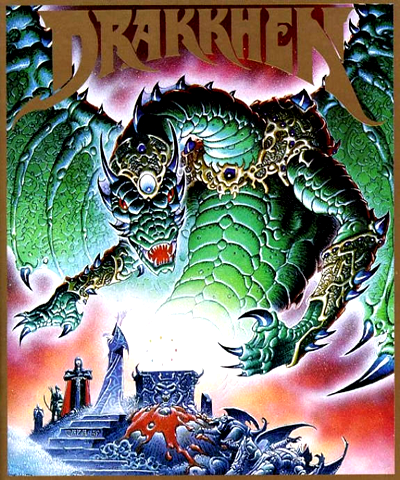 Drakkhen box art for Amiga