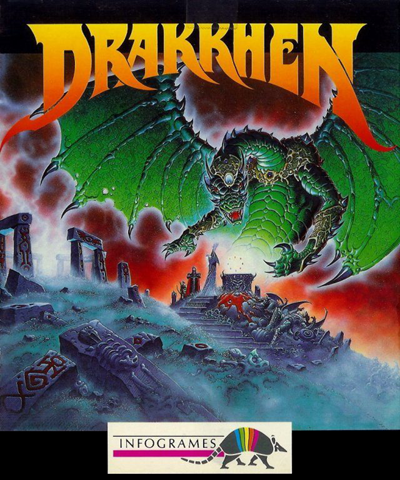Drakkhen box art for Amiga