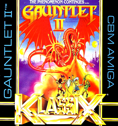 Gauntlet II box art for Amiga