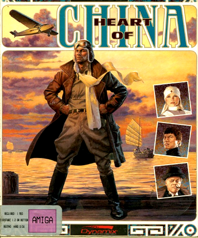 Heart of China box art for Amiga