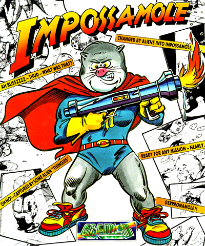 Impossamole box art for Amiga