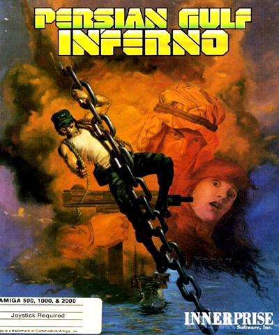 Persian Gulf Inferno box art for Amiga