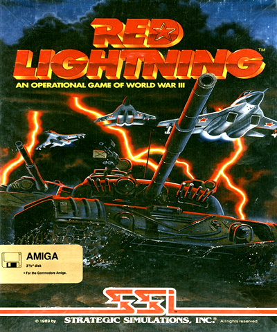 Red Lightning box art for Amiga