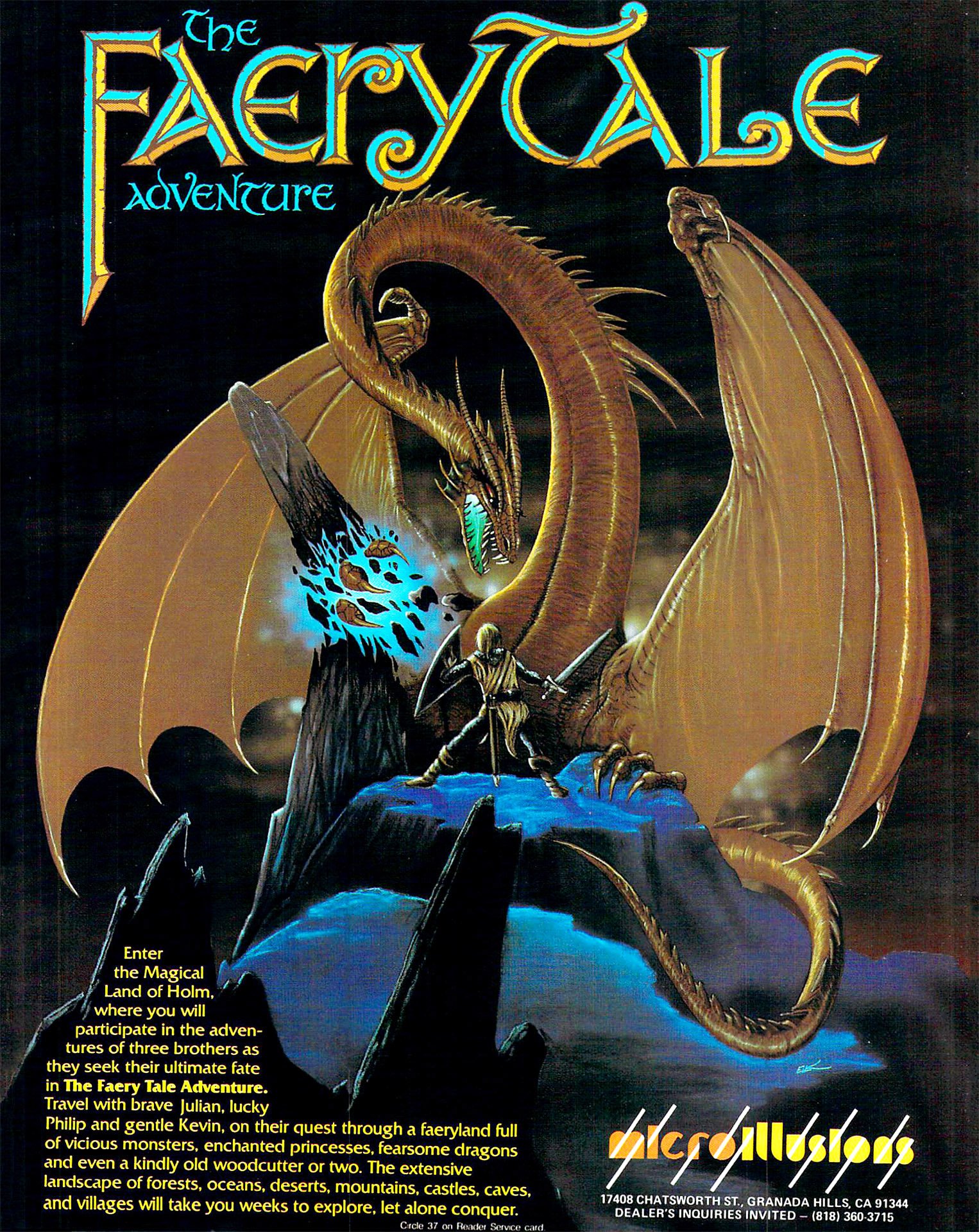 The Faery Tale Adventure box art for Amiga