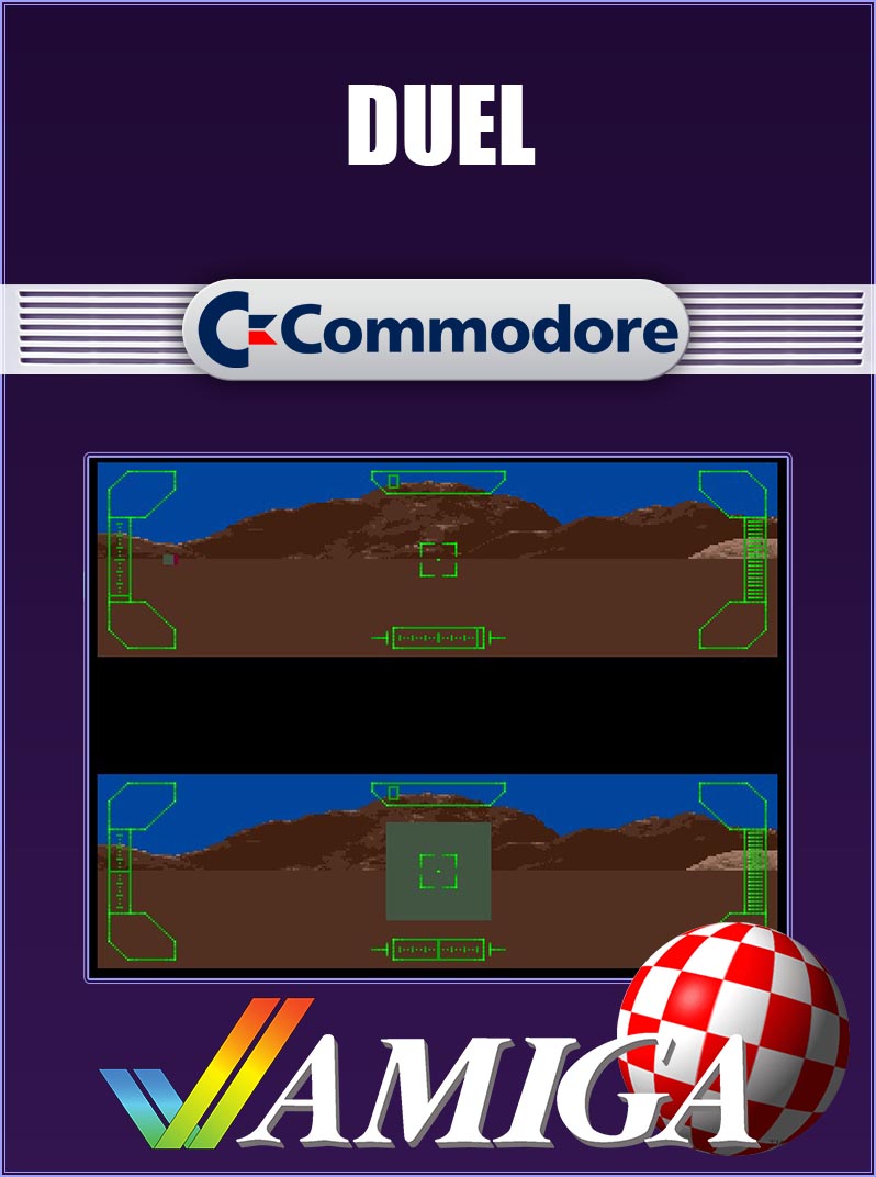 Duel: Testing Drive II box art for Amiga