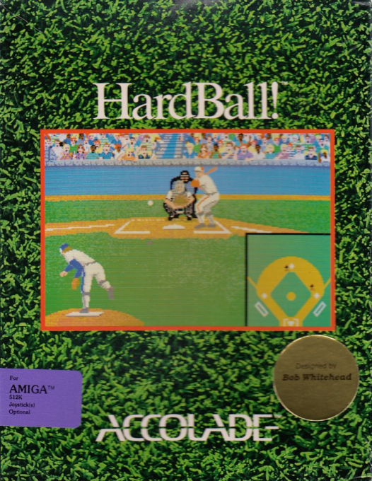 Hardball box art for Amiga