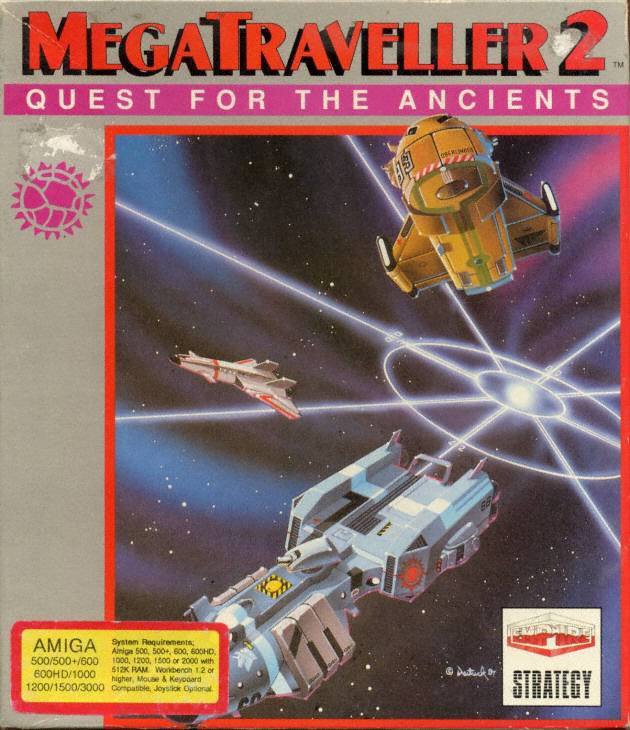 MegaTraveller 2: Quest For The Ancients box art for Amiga