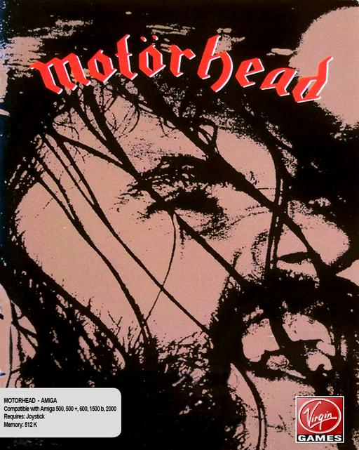 Motorhead box art for Amiga