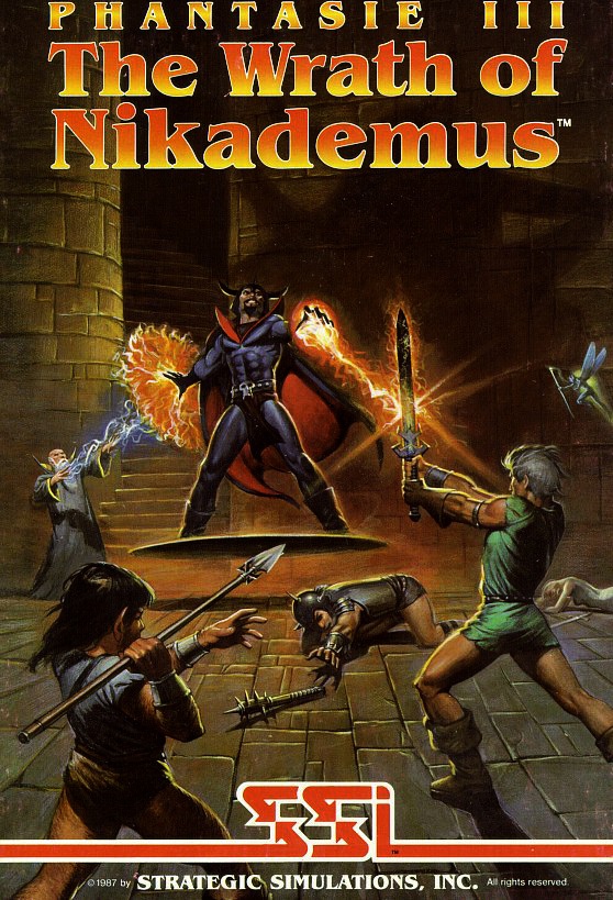 Phantasie III box art for Amiga