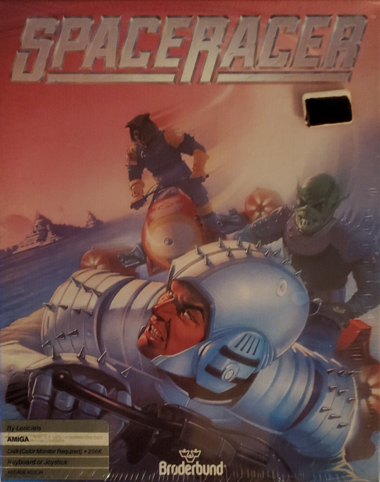 Space Racer box art for Amiga