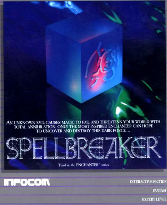 Spellbreaker box art for Amiga