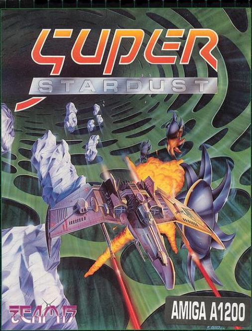 Super Stardust box art for Amiga