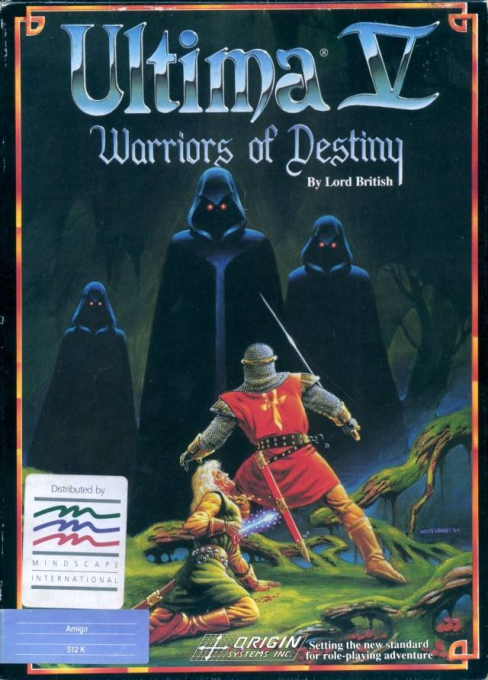 Ultima V: Warriors Of Destiny box art for Amiga