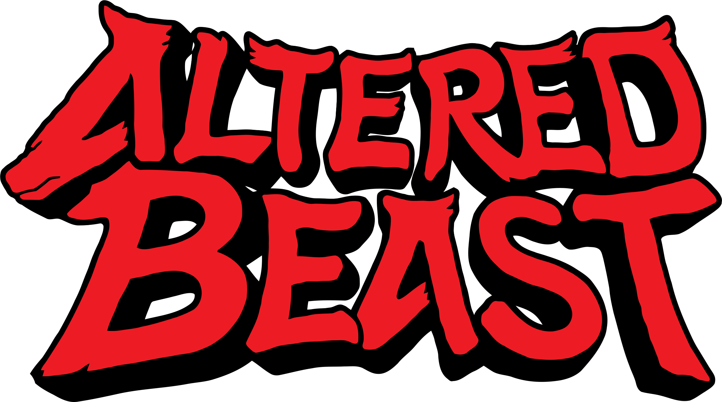 Altered Beast logo for Amiga