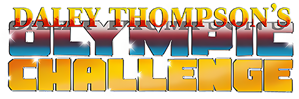 Daley Thompson's Olympic Challenge logo for Amiga