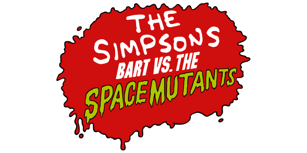 The Simpsons Bart vs the Space Mutants logo for Amiga