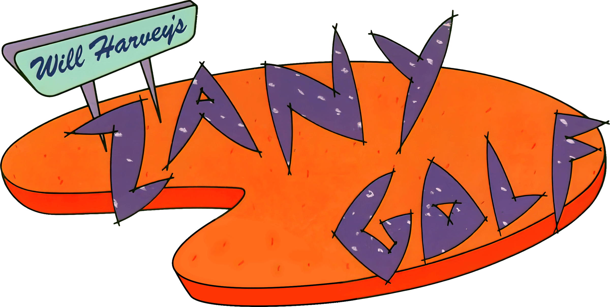 Zany Golf logo for Amiga
