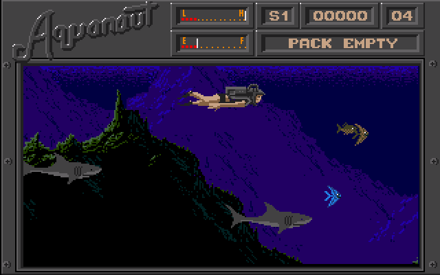 Aquanaut screenshot 2 for Amiga