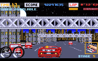 Turbo Out Run screenshot 3 for Amiga