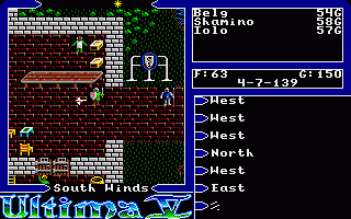 Ultima V: Warriors Of Destiny screenshot 2 for Amiga