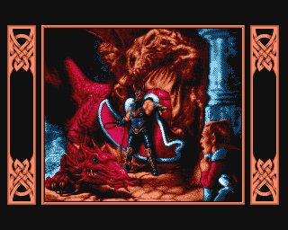 Advanced Dungeons & Dragons: Dragons Of Flame title screen for Amiga