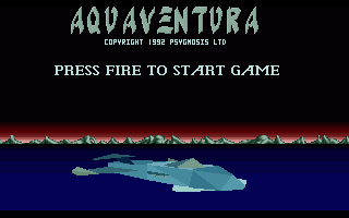 Aquaventura title screen for Amiga