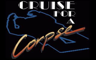 Cruise For A Corpse title screen for Amiga