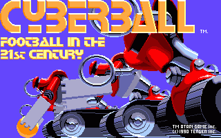 Cyberball title screen for Amiga