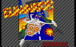 Eliminator title screen for Amiga