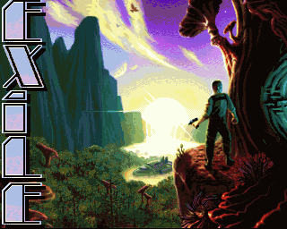 Exile title screen for Amiga