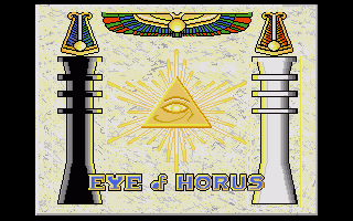 Eye Of Horus title screen for Amiga
