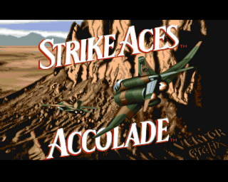 Fighter Bomber title screen for Amiga