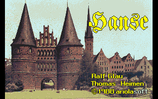 Hanse title screen for Amiga