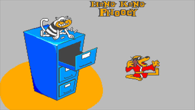 Hong Kong Phooey: No.1 Super Guy title screen for Amiga